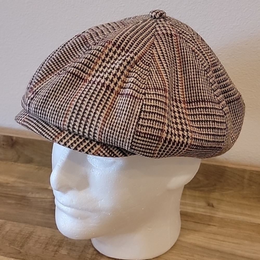 🍃 paperboy men's hat cap cabbie Sz L